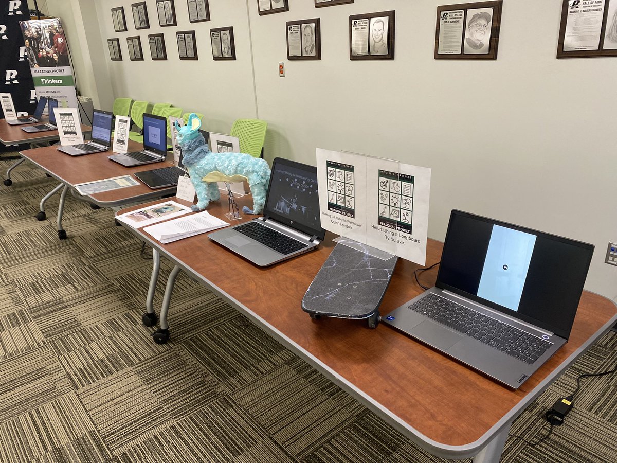 MrPaulMenard's tweet photo. Proud. Impressed. Speechless. Look at some of the astounding IB MYP Personal Projects completed by our 10th graders! #RHSCurriculumFair #Rockets883 @ISD883 https://t.co/VUelcJIcz8