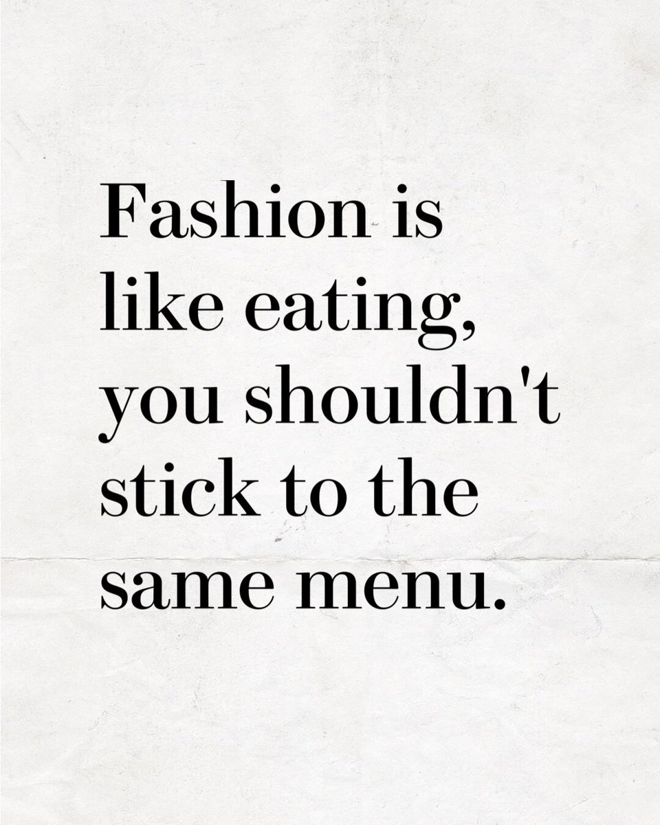 #Fashion enables us to step out of our comfort zones and get in touch with our inner innovators. The industry is a space for people to grow; to transcend creative boundaries and invent something totally new. 

#FashionInspiration #FASHIONWEEK #QuoteofTheDay