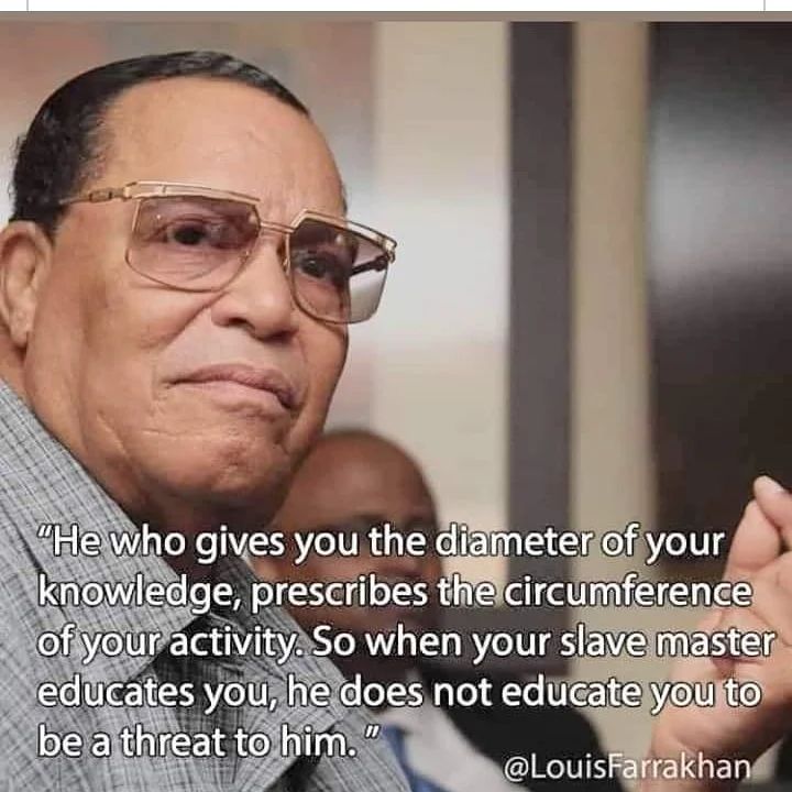 KhalilRaAli's tweet photo. #wiseword #wisewordsofwisdom #Farrakhan https://t.co/sQ7TDaZe7J