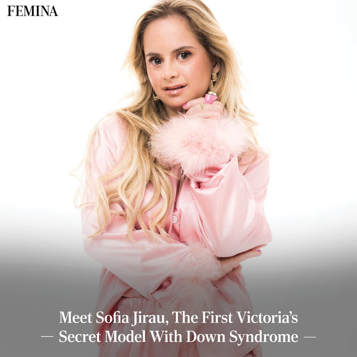 FeminaIndia's tweet photo. Sofia Jirau has broken the glass ceiling by becoming the first Victoria's Secret model with down syndrome.
#SofiaJirau #VictoriaSecret #VictoriaSecretModel #FirstModelWithDownSyndrome #PuertoRicanModel #FeminaUnstoppables #Achievers #Inspiring #femina #feminaindia https://t.co/rqZ2YSrqRN