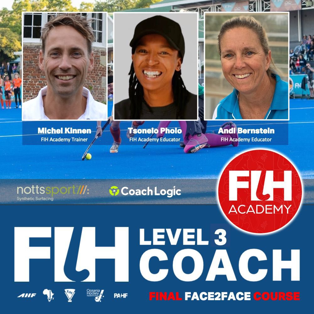 #FlashBack to the FIRST @fihacademy #Level3 Course held in South Africa! @sahockey_ 

My first Face2Face course since 2019 🤩

Always a pleasure educating with #MichelKinnen &amp; <a href="/andib024/">AndiB</a>. 

Massive thank you to @my_nwu for hosting us during the <a href="/fihockey/">Clive McMurray</a> #ProLeague in Potch 🇿🇦
