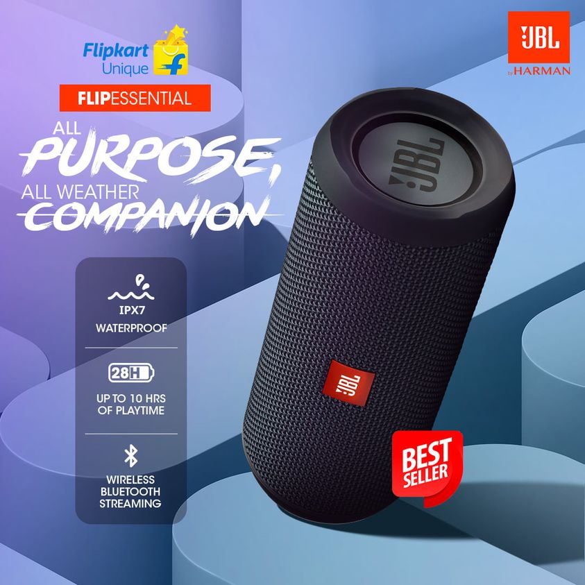 HarmanIndia's tweet photo. Groove to your favourite tunes anywhere, anytime with #FlipEssential! 😎
🔥 IPX7 Waterproof
🔥 Upto 10 Hours of Playtime
🔥 Wireless Bluetooth Streaming
#DareToListen 🎶
#JBL #Flipkart #BluetoothSpeakers #JBLBluetoothSpeakers #PortableSpeakers
Buy now - https://t.co/JdURoltLzn https://t.co/hjz5hNd3Zo