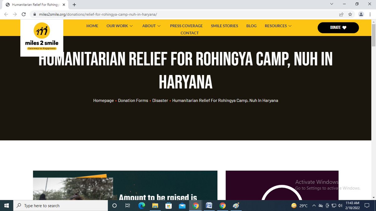 Thread...Probable  #FCRA violation and illegal flow of money!!Aasif Mujtaba runs an Miles2Smiles a Sec 8 company registered in Shaheen Bagh Delhi which runs specific programmes for  #Rohingyas