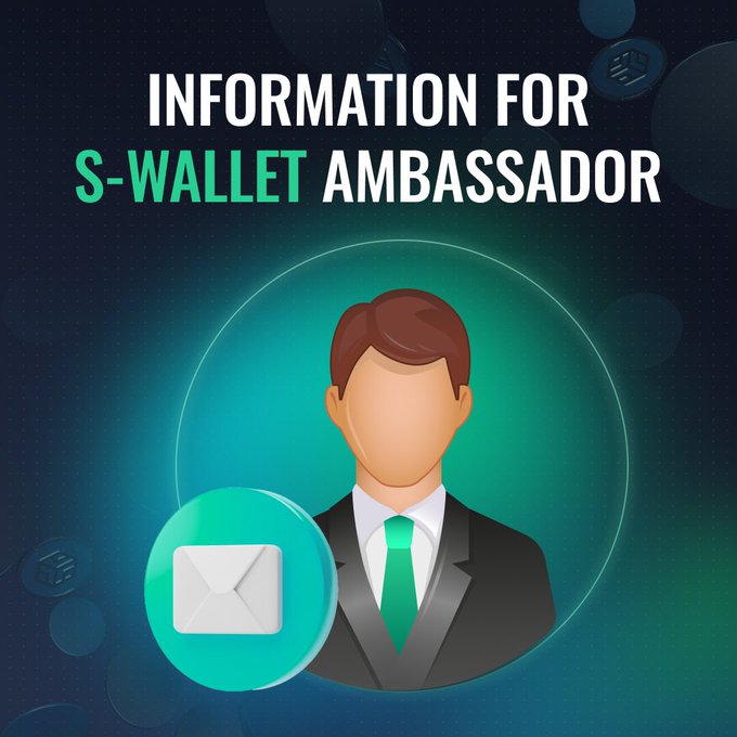 Guys, if you have a desire to become a part of a cool project and try yourself as an ambassador, then do not waste time and quickly send your application to the e-mail indicated in the form 📩

#SWallet <a href="/SWallet_ai/">S-Wallet. Financial aggregator</a>