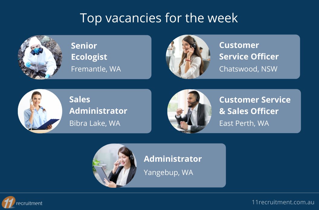 💡Are you looking for a new opportunity?

Check out our top vacancies for the week ==> bit.ly/11CurrentVacan…

Register for jobs alerts with 11 Recruitment ==> bit.ly/11JobAlerts

We’ll let you know when we have a job that matches what you're looking for!

#jobalerts | #job