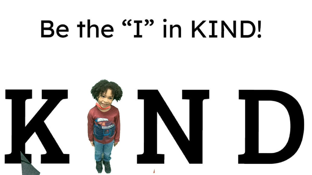 msflanary's tweet photo. Happy #WorldKindnessDay 2022! 
Kinders put the “I” in KIND using @DoInkTweets! We read, sang, and wrote about kindness. We hope to continue spreading kindness each and every day! Thank you @AlgerLibrarian for the expertise green screen construction and problem solving! ❤️ https://t.co/IKzyHXHPuk