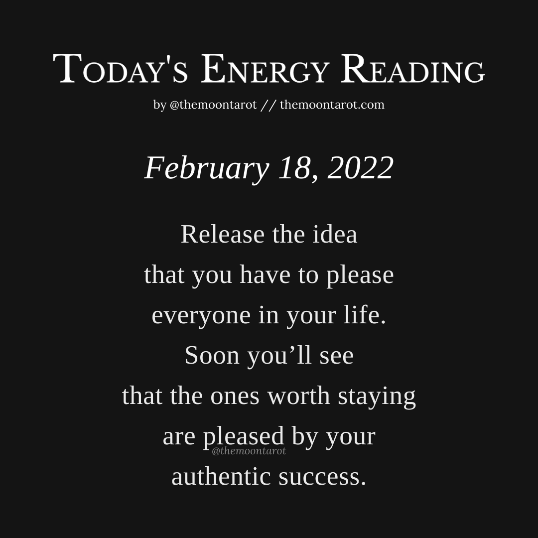 themoontarot_'s tweet photo. Today's Energy Reading: February 18, 2022 https://t.co/LysUFnqeEc