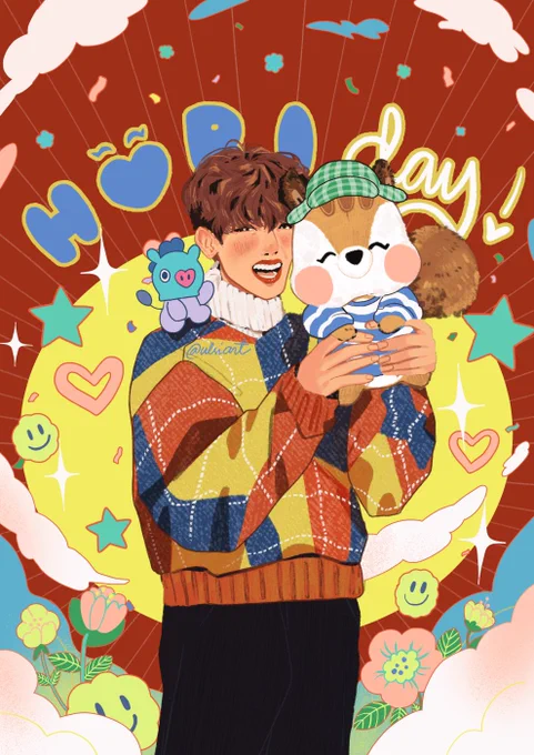 #HAPPYJHOPEDAY #HappyBirthdayJhope 

(❁'♡`❁)*✲゜*

Hope you have lotsa fun today~!! 💜💜💜 