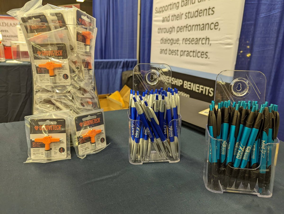 We're cleaning house at the MBDA booth! Tons of free swag - string bags, percussion multi tool, lanyards and pens!

#MBDA #midwinterclinic #MMEA