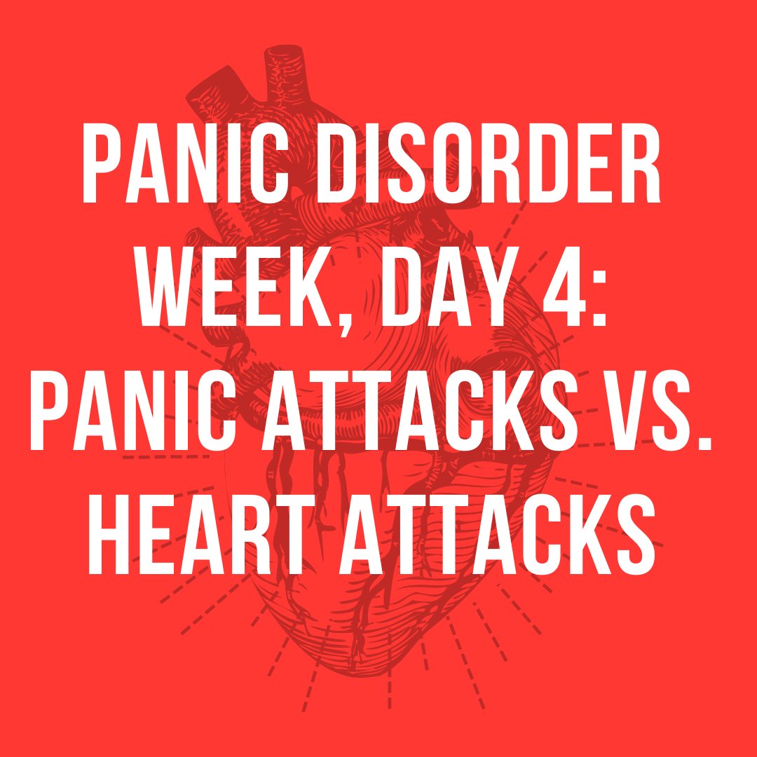 DrDSinger's tweet photo. #PanicDisorder Week, Day 4 

                PANIC ATTACKS vs. HEART ATTACKS 

A RED thread (🧵) in honor of Valentines Day: 1/n https://t.co/o6ZS6NML0h