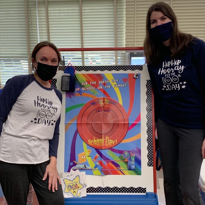 MrsKWood14's tweet photo. Hip Hip Hooray! It’s the 100th Day! @BRRSDHamilton https://t.co/TPR8aq3eOX