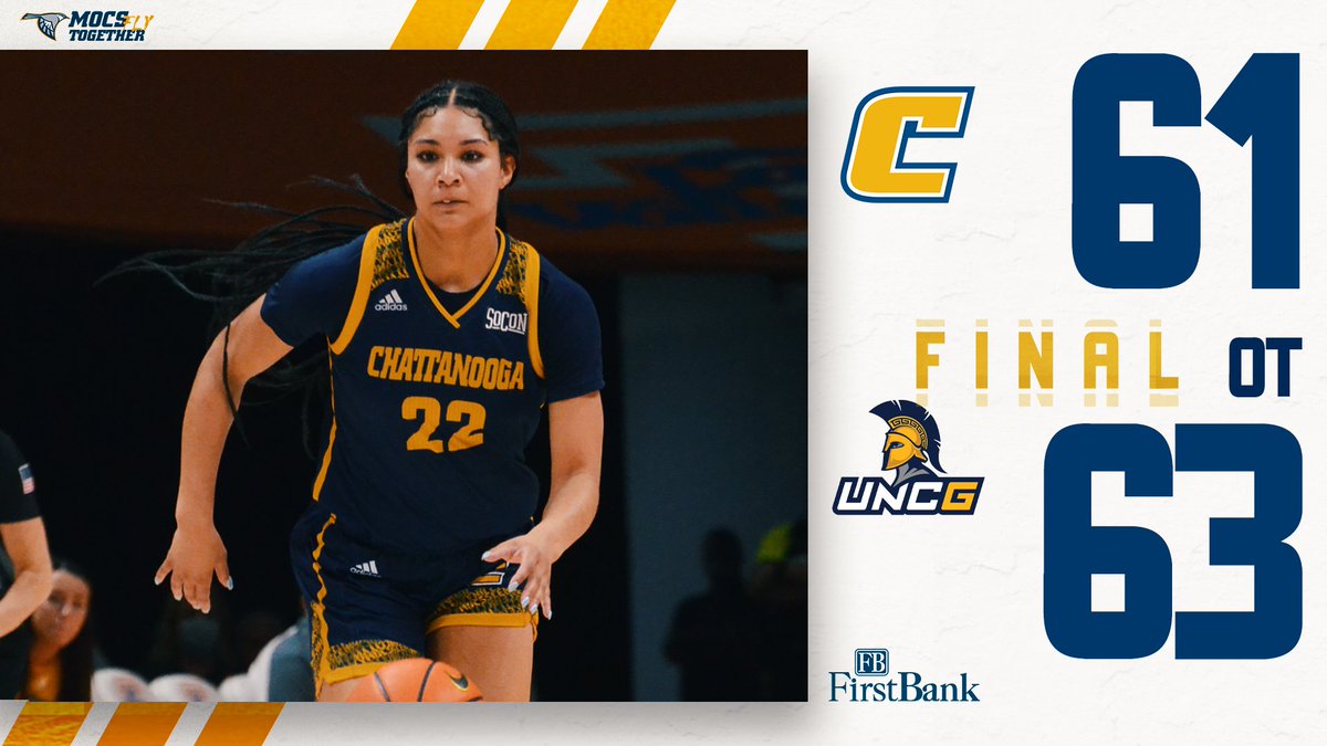 Didn't end the way we hoped in Greensboro. Mocs fall in OT, but battled hard to get there. <a href="/brooke_hampel/">Brooke Hampel</a> tied her career-high with 18 points. <a href="/karsenmurphy_/">Karsen Murphy</a> recorded her first career double-double with 12 pts and 12 rbs. <a href="/bjorg_sigrun/">Sigrún Björg</a> and <a href="/_agporter/">addie grace porter</a> each with 11pts. #GoMocs