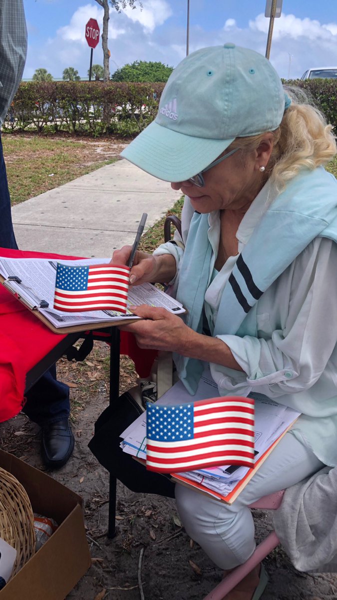 Alexa_Amor_'s tweet photo. Today we had the honor of registering an Air Force Vet and switched a life long Democrat voter to REPUBLICAN! #REDTSUNAMI #LeadRight #TeamFlorida #FloridaVictory https://t.co/gE2uQOmAoY