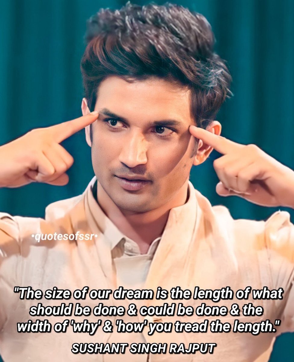 Perfect Morning with Sush's inspiring quote 💫 
#SSR #SushanthSinghRajput
