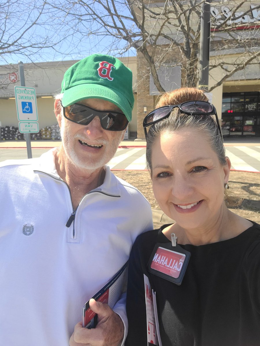Talking to voters today with my Dad. Early voting is this week!! #carole4jp #teamCallahan