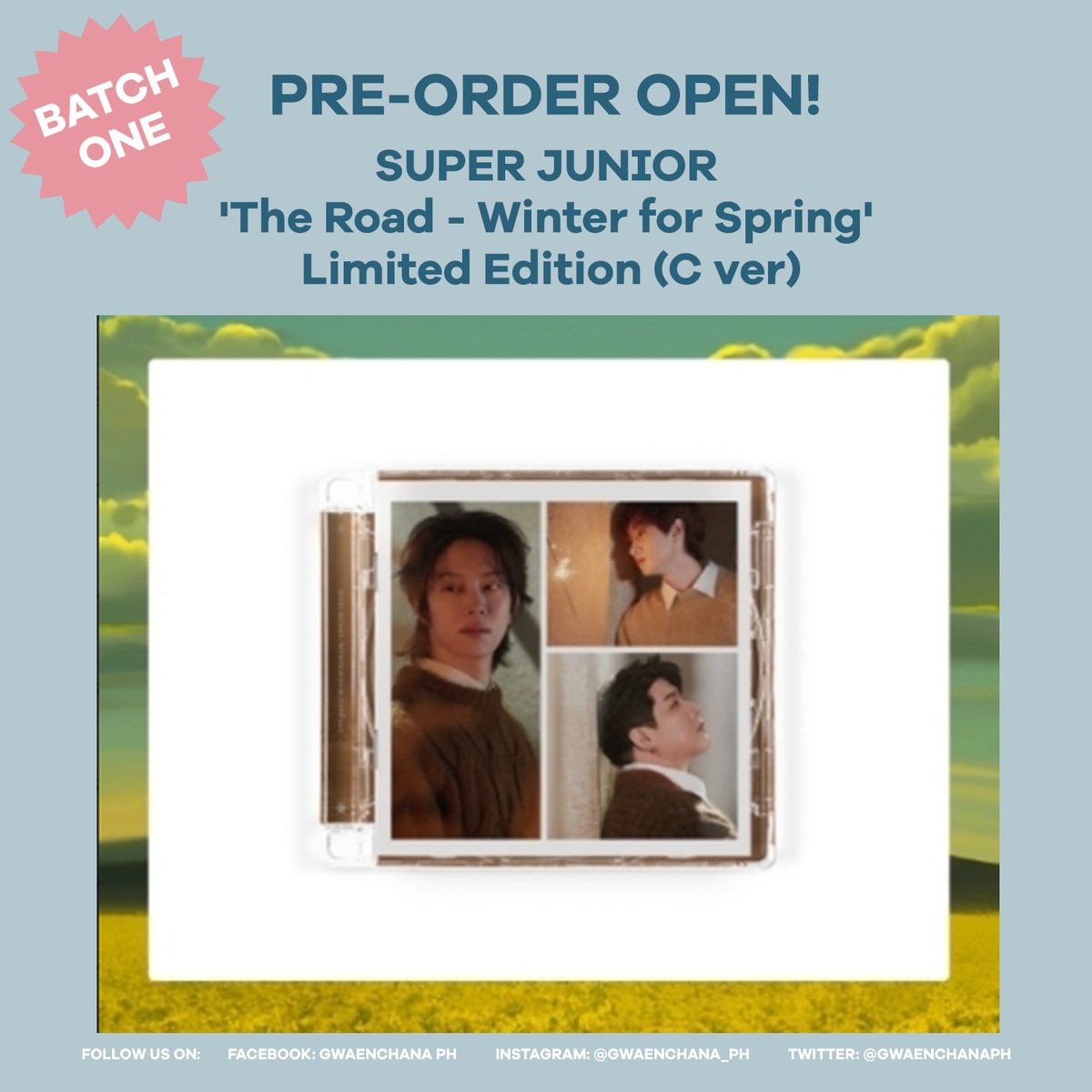 GwaenchanaPh's tweet photo. #GwaenchanaPHGO PH GO

SUPER JUNIOR - The Road - Winter for Spring 

P750.00 (A,B, or C)
P2,150 (Set)

🌙 D.O.P. 50% w/in 48 hrs
🌟 D.O.O. Feb24
🌞 NETA
✨ Order form (check bio)
🏷 ph lfb wts super junior elf siwon ryeowook kyuhyun donghae yesung leeteuk heechul eunhyuk shindong https://t.co/fDcxRsMHHt