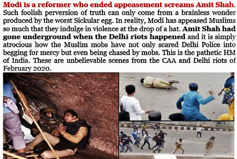 PolitiCrooks's tweet photo. Modi Empowers AntiHindu Crimes.. "Modi is a reformer who ended appeasement" screams @AmitShah... You have to be an extraordinary liar to peddle such brazen LIES.. When @NarendraMod is the BIGGEST MUSLIM APPEASER India ever produced..Even cops beg for mercy https://t.co/k4GYhkJPby https://t.co/73c3lhkrT5