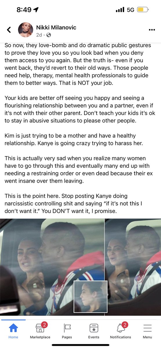 hannahmruyle's tweet photo. T H I S

Some of y’all have never been actually harassed by a man and it shows. If you think Kanyes reaction is “goals” or “true love”, seek therapy truly😭 it’s not cute or endearing https://t.co/8ctu1MdIkU