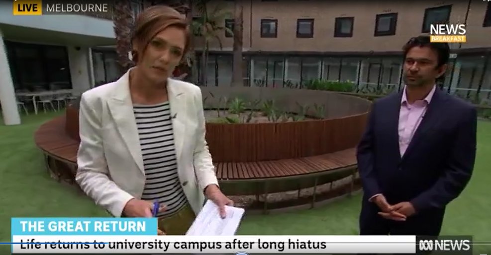 Michael Wesley (@michaelswesley) on Twitter photo Great to chat to <a href="/BreakfastNews/">News Breakfast</a> this morning about international students and <a href="/UniMelb/">University of Melbourne</a>'s plans for Melbourne Orientation. We have been waiting for this moment for a long time and are really looking forward to seeing our students and staff again. Great to chat to <a href="/BreakfastNews/">News Breakfast</a> this morning about international students and <a href="/UniMelb/">University of Melbourne</a>'s plans for Melbourne Orientation. We have been waiting for this moment for a long time and are really looking forward to seeing our students and staff again.