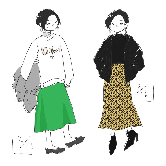 着てた服メモ 