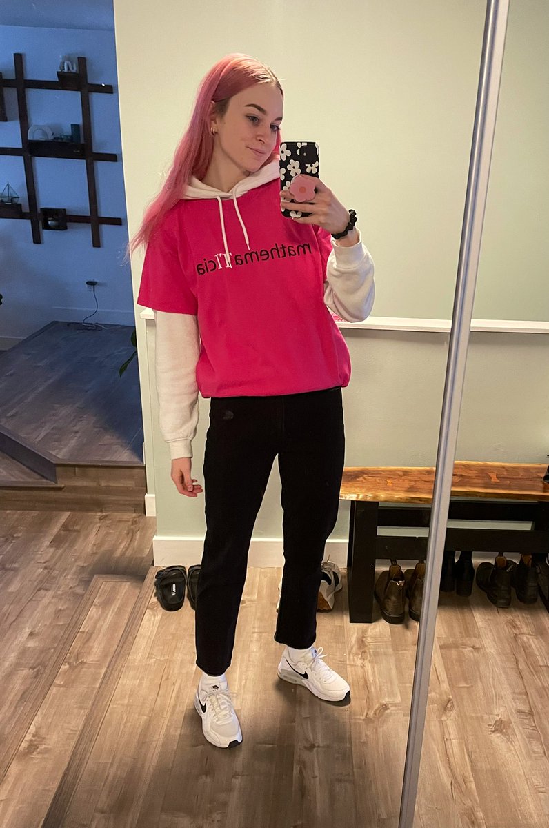 rmfallis's tweet photo. Annual Pink Shirt Day photo 💗 now featuring pink hair. https://t.co/n6qWtsePou