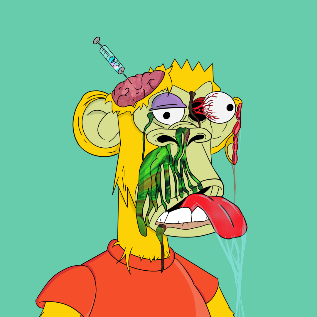 FREEgasNFT's tweet photo. Bart mutant ape #NFT 

It is unique and you can make your offer, take advantage before someone else offers.

I also make apes to order, the quality is what you are seeing here.

https://t.co/5x8LL3yrmP https://t.co/BYxsF9SyAA