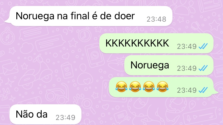 tha_liaa2's tweet photo. Meu namorado chamando a Eslovénia de Noruega 

Boa noite 😂😂 #BBB22 https://t.co/Zxnrm77n6s