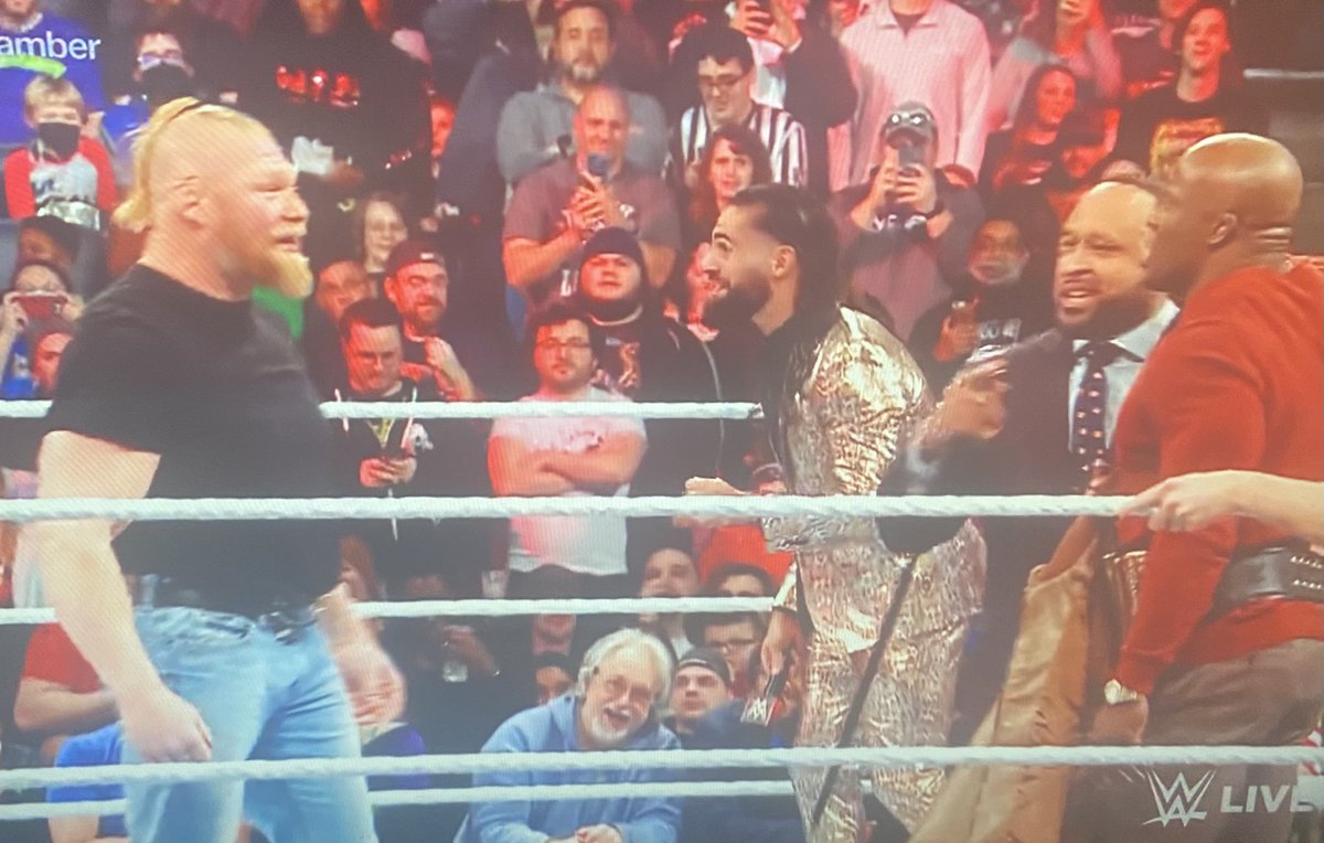 TheWDNPlayboy's tweet photo. -All due respect to #Riddle, @austintheory1 , @AJStylesOrg , &amp; @WWERollins  For me personally #WWEChamber  #WWEChampionship match is all about @BrockLesnar and @fightbobby . https://t.co/imOiPE0wDO