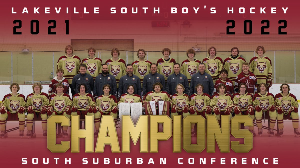 LSHSBoysHockey's tweet photo. South finishes with 3-peat SOUTH SUBURBAN CONFERENCE CHAMPIONSHIP!!! https://t.co/tuFJikWKLL