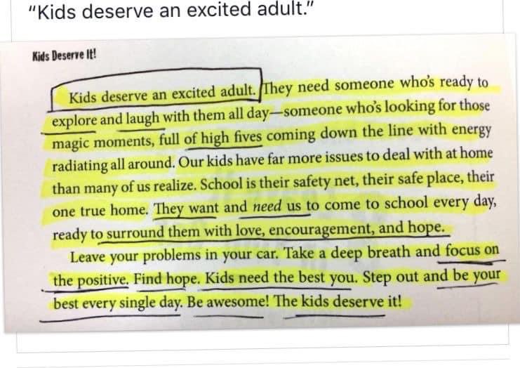 ACoachsDiary's tweet photo. “Kids deserve an excited adult.” https://t.co/zRq6H2OvQJ
