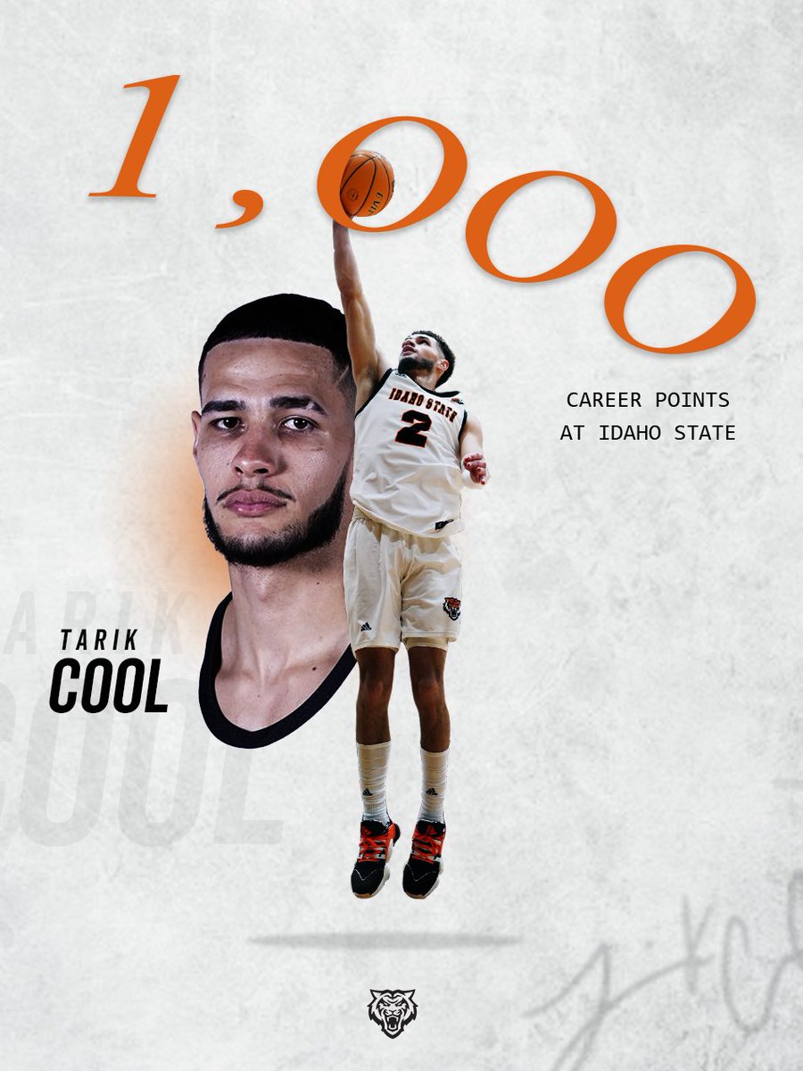 As a Bengal he's been hot, but tonight he's just COOL 🥶😎 1,000 points in <a href="/TarikCool1/">Tarik Cool</a> 's career, making him the 24th player in ISU men's basketball history to do so! #SawWood