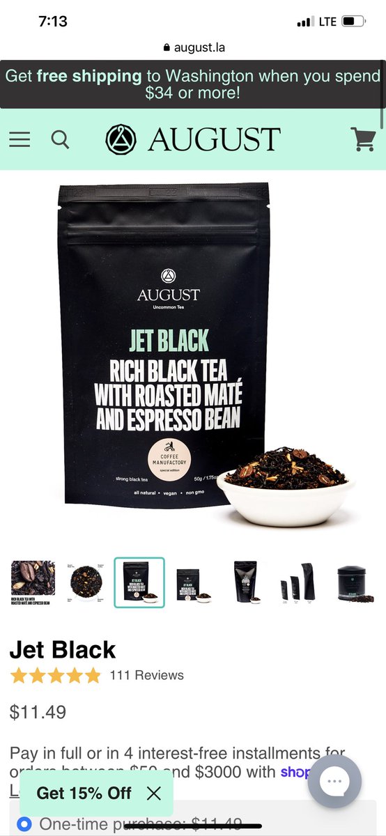 <a href="/jsstansel/">Jon-Stephen Stansel</a> I drank this from <a href="/AugustUncommon/">August Uncommon Tea</a> for the first few weeks of getting off of coffee. No withdrawal headaches! 

I’m about a year or so into it and I have to tell you - it feels good in the other side! Good luck!