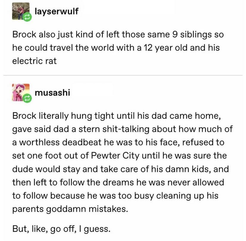 Touyarokii's tweet photo. why Brock from Pokemon deserves better: https://t.co/wQ2YKlgufS