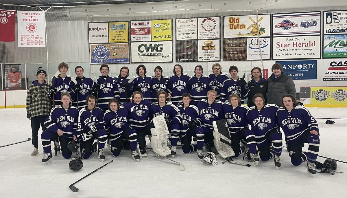 Final Eagles 5 Luverne 2. Eagles finish the season 19-6. 16-0 in Big South, 3rd straight Conference Championship! 43 straight in the Conference! <a href="/eaglesNUeagles/">Eagle Activities</a> <a href="/Legacy_Hockey/">Legacy Hockey</a> <a href="/FollowThePuck/">FollowThePuck 👻</a> <a href="/YouthHockeyHub/">YHH</a> <a href="/PrepHockeyMN/">Prep Hockey Minnesota</a>