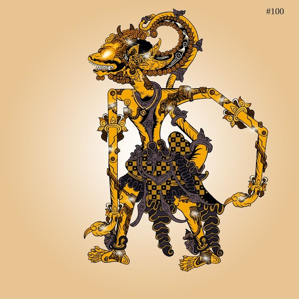 shadowartnft's tweet photo. ShadowArt #100 appeared, minted by yaptap. This is the rare one, Hanuman Gold 😍 https://t.co/MucqH4Bkcf