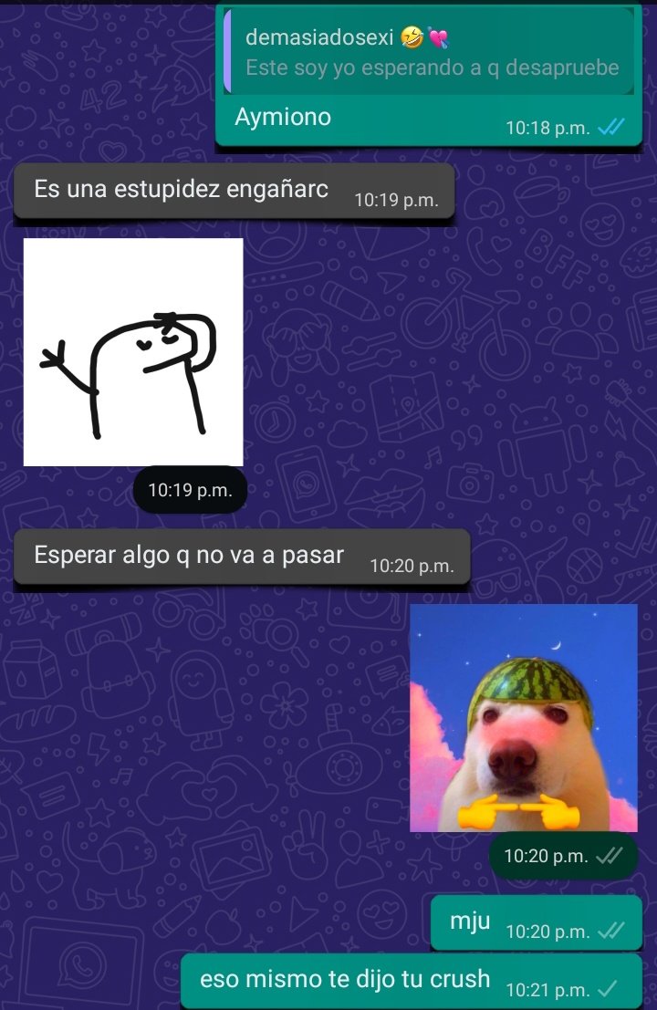 InmundaRatica's tweet photo. JSJSJSJSJJSJS copiando a la crush q feo eso 🤣 https://t.co/TcNUMtP7YO