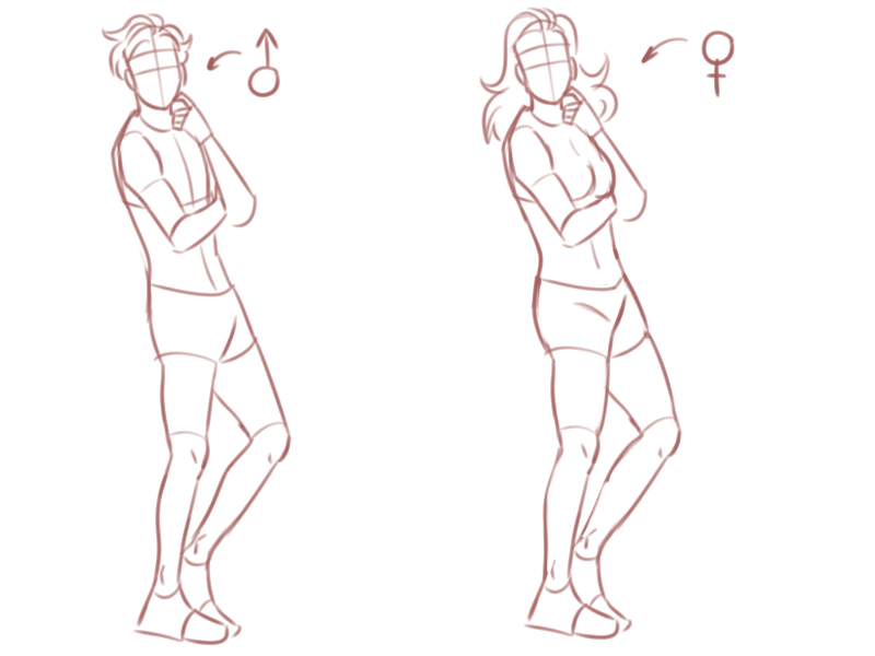 Casual Standing Poses [5] - CLIP STUDIO ASSETS