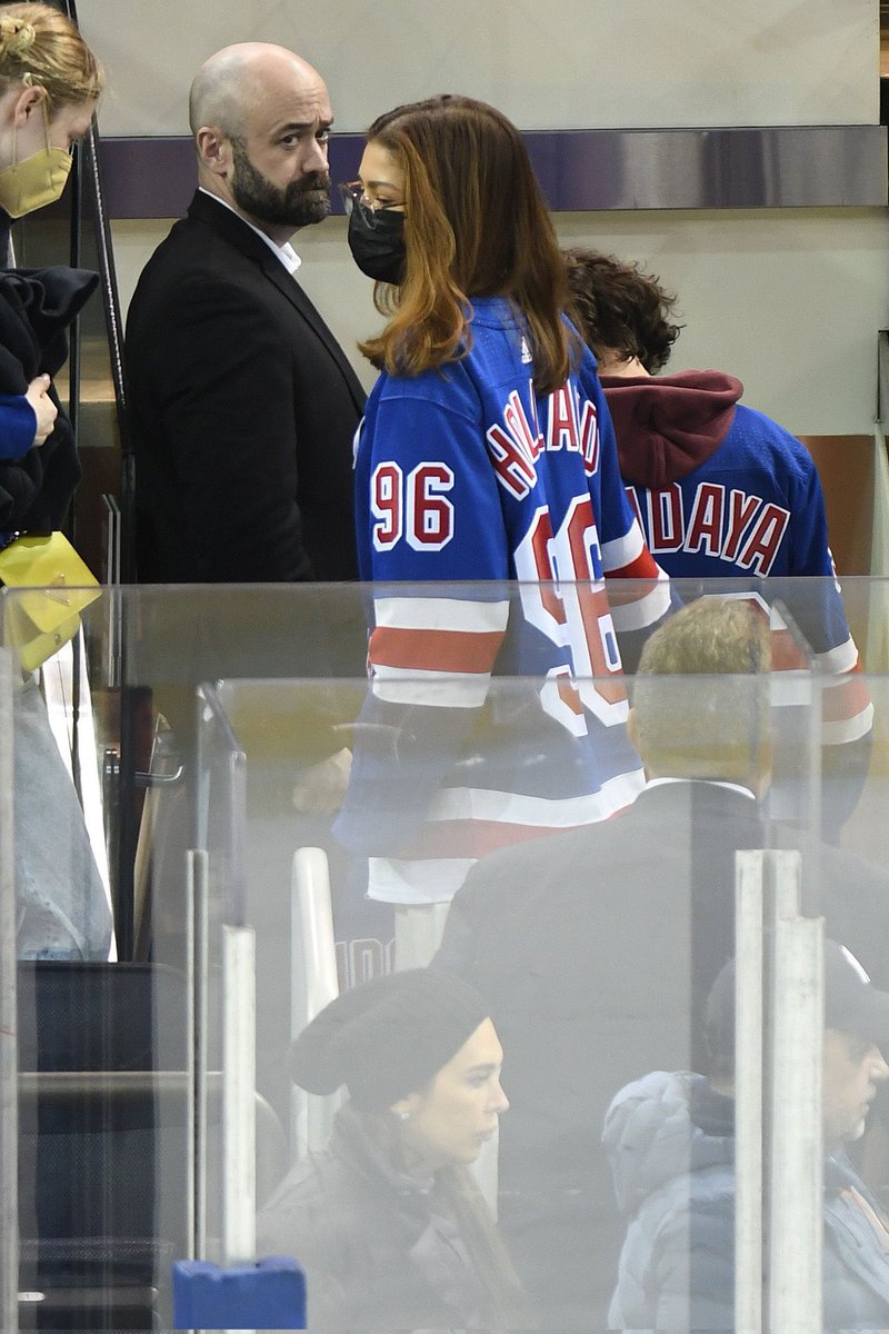 AllNewsTomMedia's tweet photo. 📸 | Tom Holland &amp; Zendaya at the Rangers v. Red Wings game in New York City. (Feb 17) https://t.co/MHnP215xtN