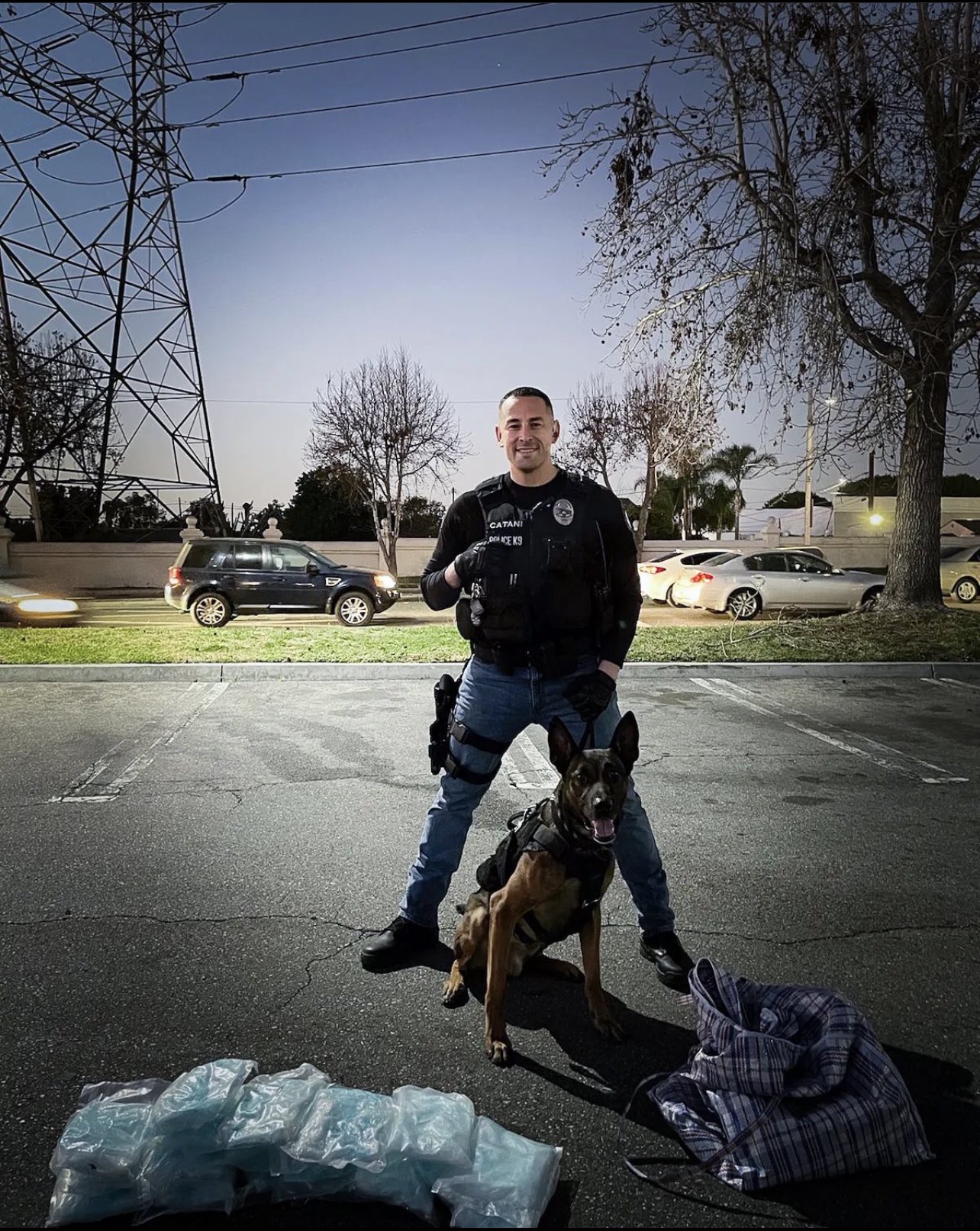 Bell Gardens News on Twitter "K9 Bas Never Stops! Officer Catani and