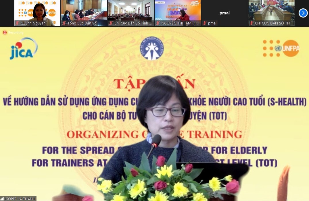 unfpa_vietnam's tweet photo. #UNFPA 🇻🇳 và Tổng cục DS & KHHGĐ, Bộ Y Tế, với hỗ trợ tài chính của #JICA tổ chức các khóa tập huấn nhằm triển khai và thúc đẩy sử dụng ứng dụng #S_Health cho người cao tuổi. Học viên là cán bộ y tế và dân số cấp tỉnh và huyện của 5 tỉnh, thành phố. https://t.co/p52g7SYFU1