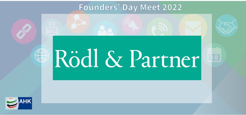IndoGerman's tweet photo. We thank our sponsor Rodl & Partner , for partnering with the Indo-German Chamber of Commerce for Founders' Day Meet 2022.
For Details: https://t.co/gvLdlpe6we
#PartnerForIndoGermanTrade #foundersday #indogerman https://t.co/BhHEJzJ0ze