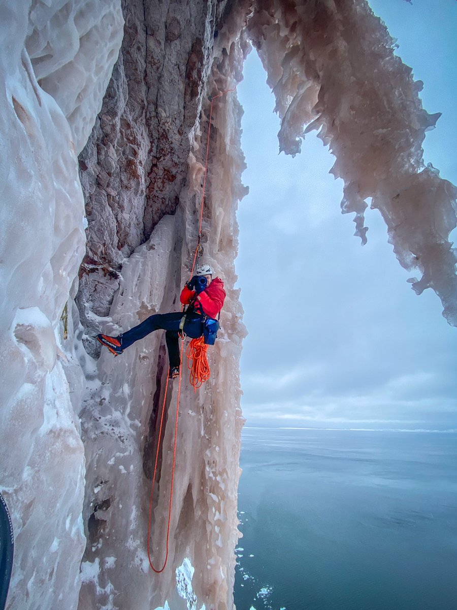 Amazing day at work w <a href="/Gilwad/">Will Gadd</a> - thanks for the photo of me doing my thing.