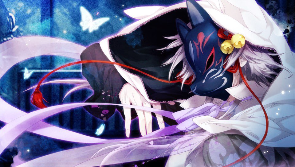 otomesonnet's tweet photo. #OtomeVdayWeek Day 7: Your favorite character

My baby boi Monshiro from Psychedelica of the Black Butterfly 🦋 I love how sweet, quiet, clingy, loyal, and strong he is! And he has the cutest smile 🥺 Plus Matsuoka Yoshitsugu’s voice is perfect for him! 💖 https://t.co/2QtKO91oLv