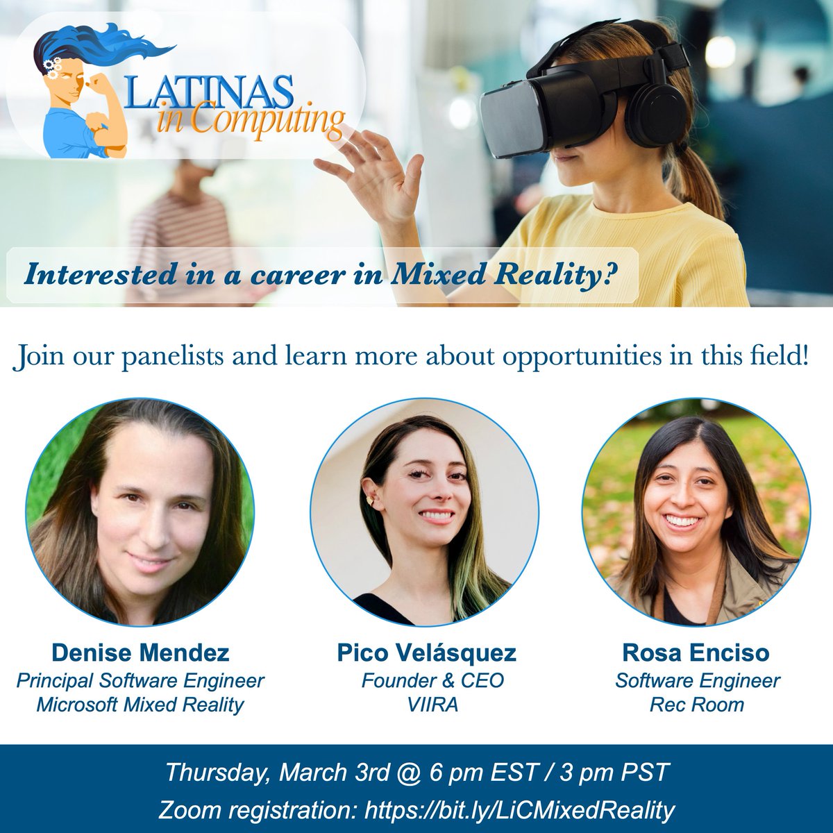 Curious about working in Mixed Reality? Wondering what it takes to get started in this career? Join leading experts in our panel discussion and explore the possibility in this exciting new field!