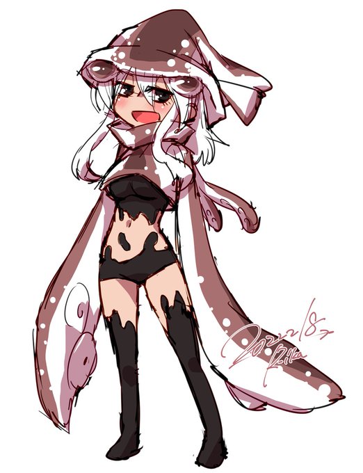 取り急ぎ。もっと深く帽子かぶってメカクレにしたみなのでまた描きなおします。 https://t.co/lRPMiezon5 