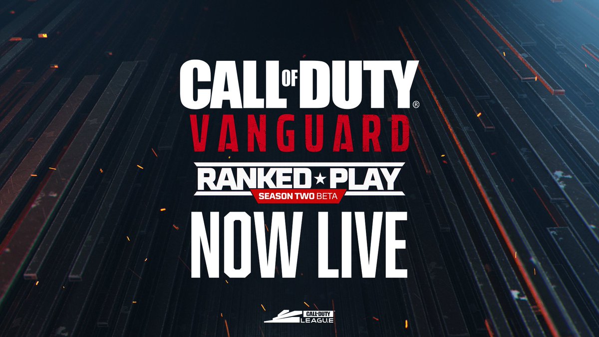 CODLeague's tweet photo. Let the grind begin 😈

Ranked Play is LIVE across #Vanguard now! #CDL2022 https://t.co/0Cu3nKbyaY
