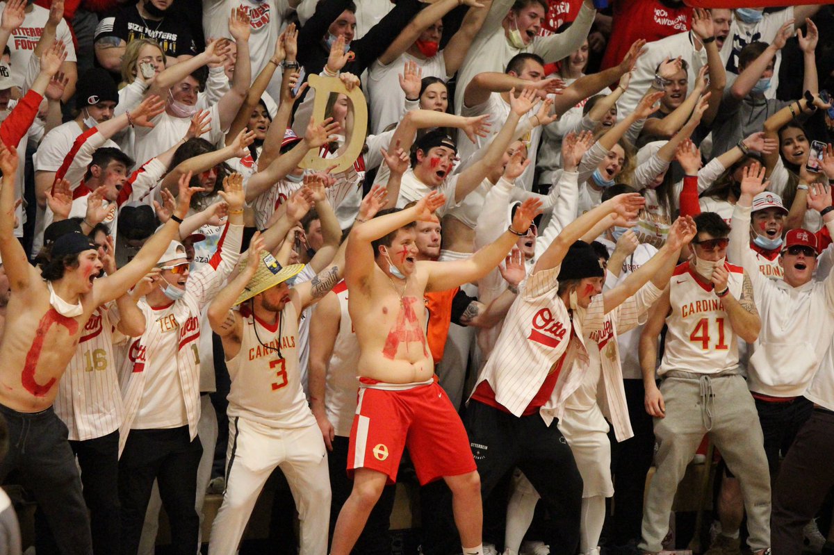 Otterbein_MBB's tweet photo. 🔴⚪️BIG THANK YOU goes out to Cardinal Nation for your amazing support throughout our entire season‼️👏👏👏 (Especially @OUCardsBaseball)

The fun isn’t over. Senior Day Doubleheader this Saturday. 

@Otterbein_WBB tips off at 2pm
@Otterbein_MBB tips off at 4pm

#GoCards🏀 https://t.co/p6Nc0p03Fm