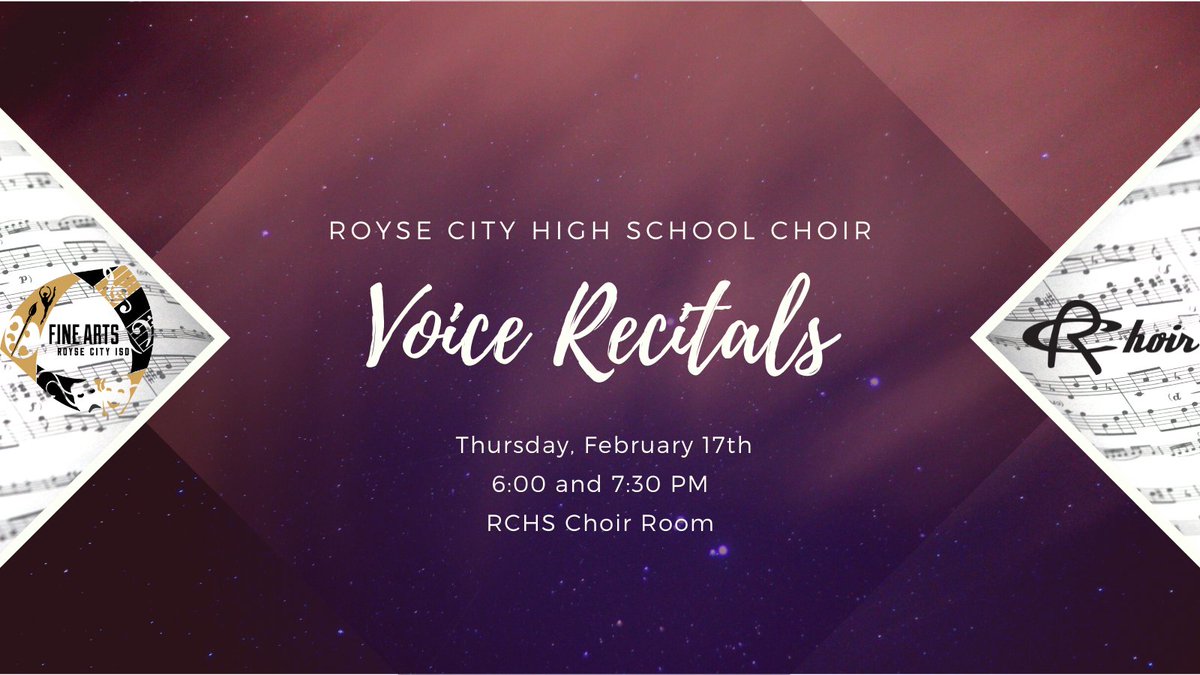 We were treated to not one but two great voice recitals tonight! Thank you singers and thank you Mr. Burnam. Now on to solo and ensemble contest!