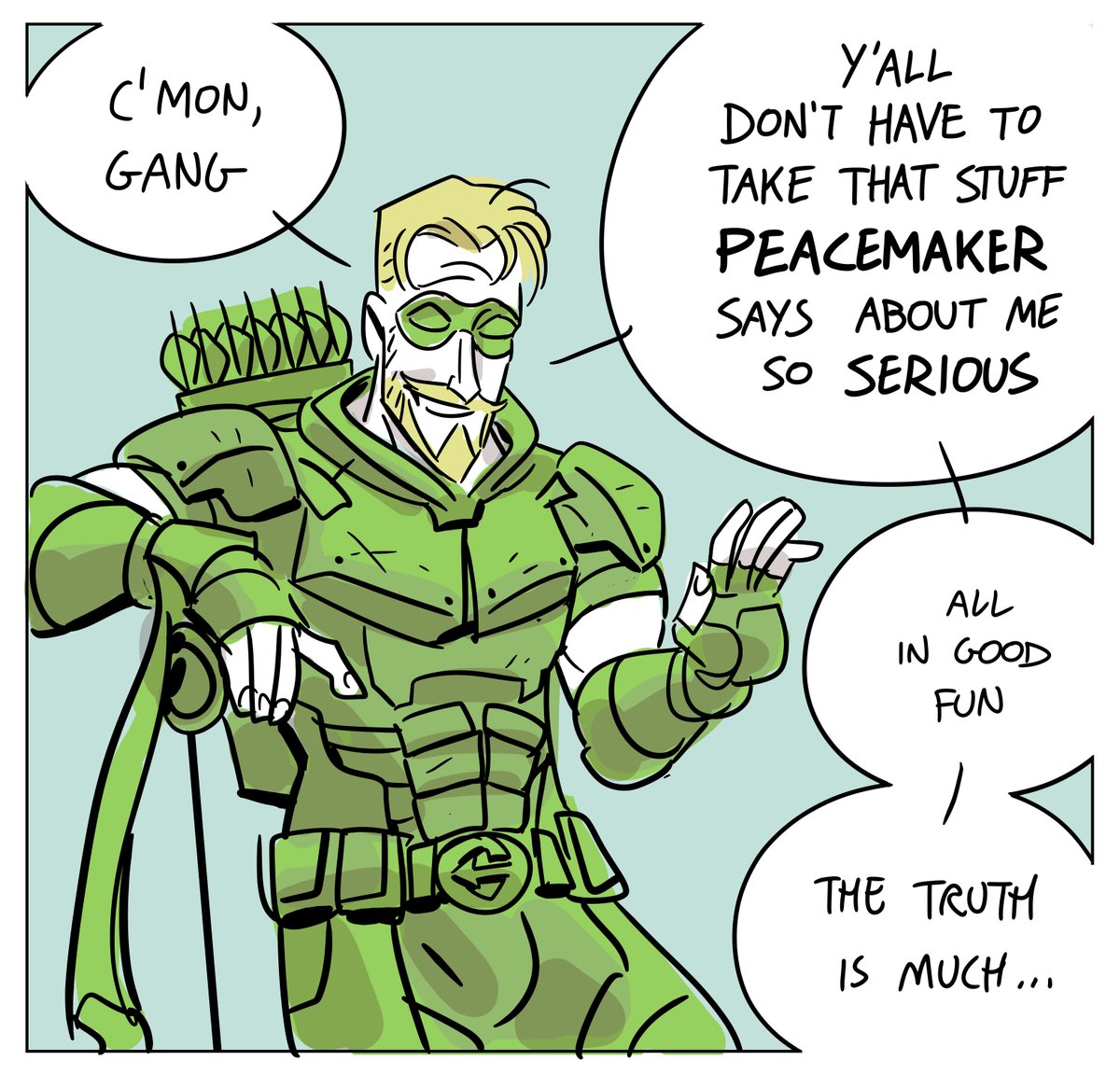 A statement from Zack Snyder's Green Arrow re: #peacemaker 