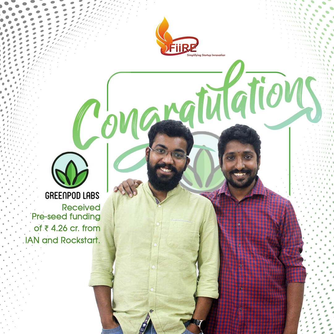 FiiREGoa's tweet photo. As our SISFS startup GreenPod Labs expands its financial position, we are proud and happy. Here's to your continued success and growth.
#FiiRE #FiiREGoa #greenpodlabs #greenpod #financialgrowth #congratulations #seedfund #preseedfund #startup #startupgrowth https://t.co/LkMMs4wI1u